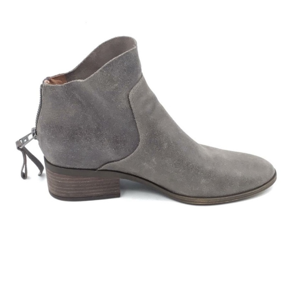 Lucky Brand Gray Lehela Leather Ankle Booties